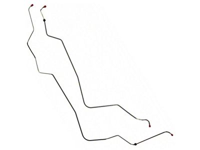 Galaxie Transmission Cooler Lines, 429 4-Barrel V8, 2-PieceStainless Steel, 1969 (C6 Trans & 429 4-Barrel V8)