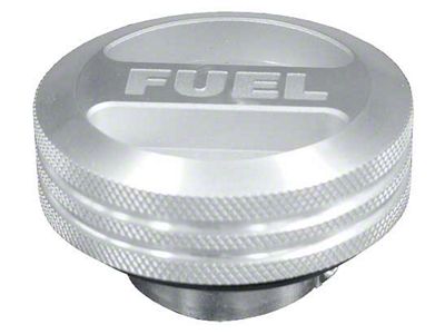 Gas Cap - Billet Aluminum - Non-Locking - With Fuel Lettering - Deep Neck For Late Gas Tanks