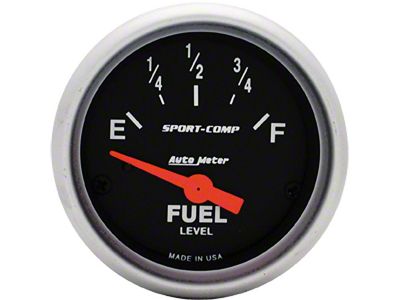 Gas Gauge, 2-1/16, 0-30 OHM, Sports Comp, Auto Meter