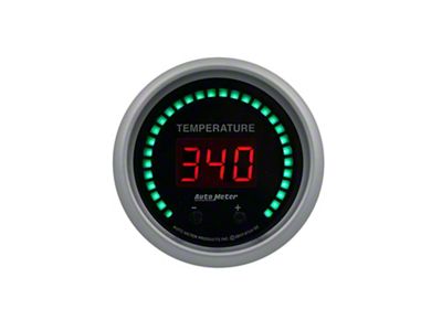 Gauge, Fluid Temperature, 2 1/16, 2 Chan, Selectable, Sport-Comp Elite Digital