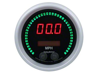 Gauge, Speedo, 3 3/8, 260Mph / 260Kmh, Elec Program, Sport-Comp Elite Digital