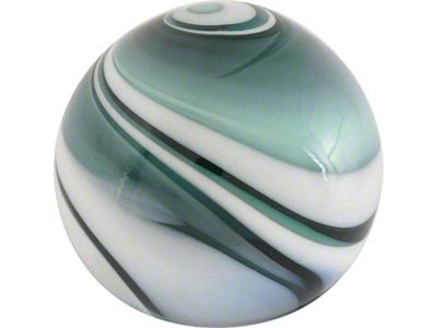 Gear Shift Knob - Floor Shift - Glass - Green Swirl - Ford