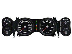 New Vintage USA Performance ll Series, 6 Gauge Package, Black Dial, 140 MPH (70-78 Camaro)