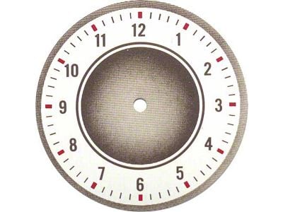 Glove Box Clock Face - Gray - 35 - Early 36 - Ford
