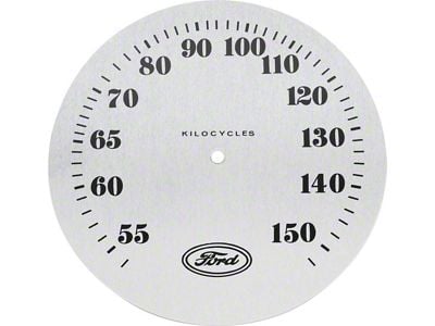 Glove Box Radio Face Plate - Zenith - Gray - 4-3/8 Diameter- Ford