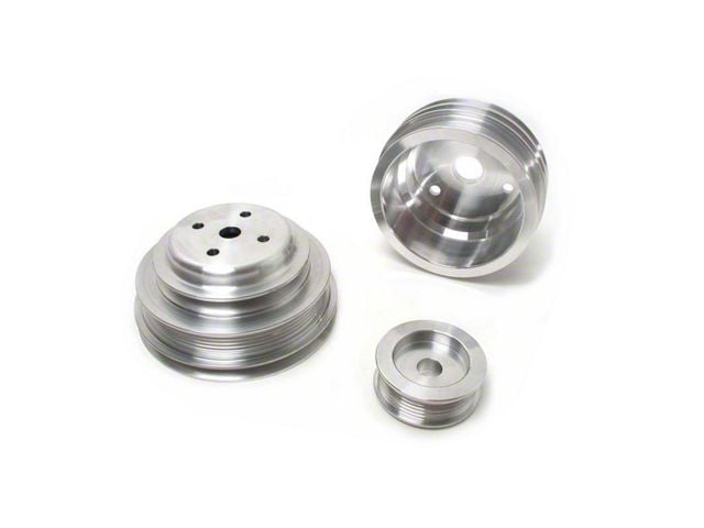 Underdrive Pulleys; Aluminum (85-87 V8 Camaro)