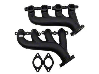 GM LS Engine Swap Exhaust Manifolds, Black