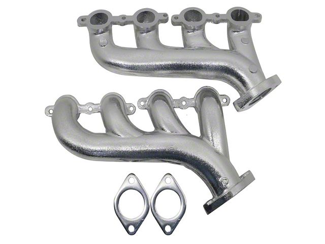 GM LS Engine Swap Exhaust Manifolds, Silver