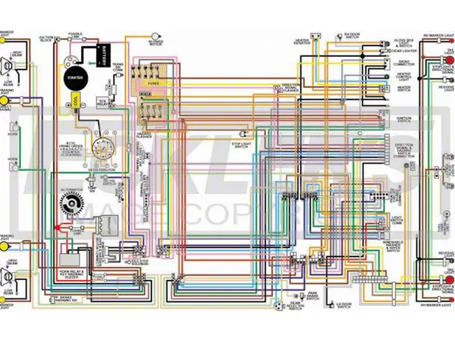 GMC Truck Color Laminated Wiring Diagram