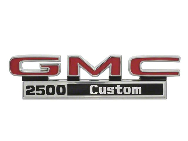 GMC Truck Fender Emblems, 2500 Custom, 1971-1972
