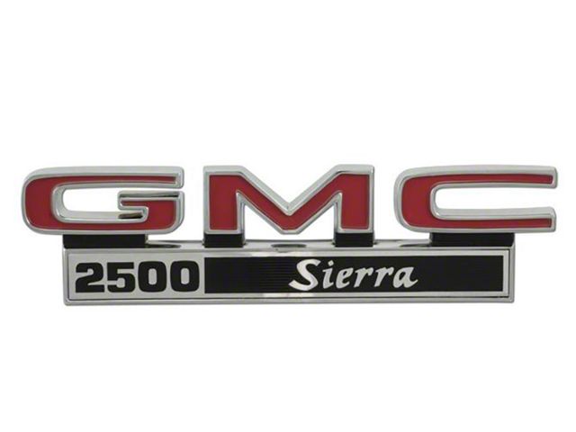 GMC Truck Fender Emblems, 2500 Sierra, 1971-1972