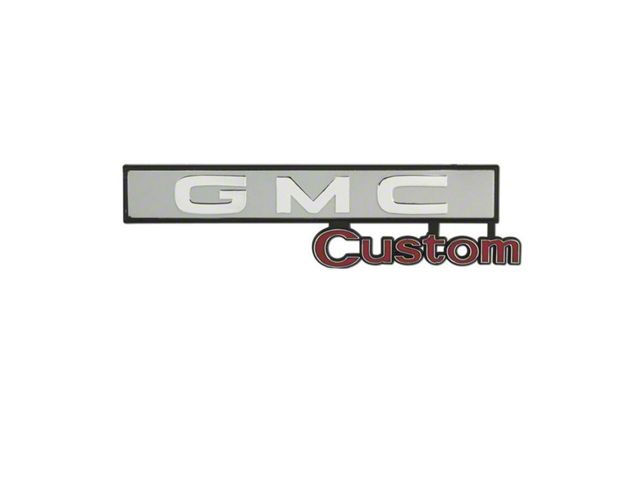 GMC Truck Glove Box Door Emblem, GMC Custom, 1969-1972