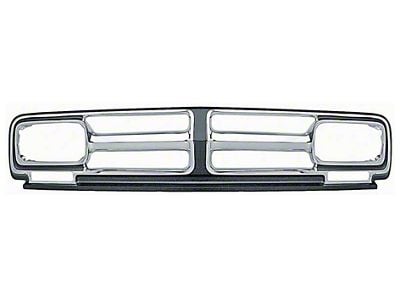 GMC Truck Grille, Chrome, Black Painted Details, Show Quality, 1971-1972