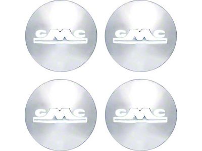 GMC Hub Cap Set Stn Stl White Dtls 1947-1953