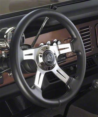 Bronco F100 F150 F250 F350 Grant Black Steering Wheel With Black Spokes 13 3/4 - Foto 4
