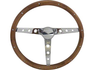 Grant 15 3-Spoke Woodgrain Steering Wheel