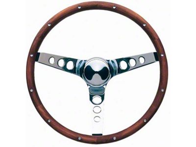 Grant Walunt Steering Wheel, 3 Chrome Spoke 15