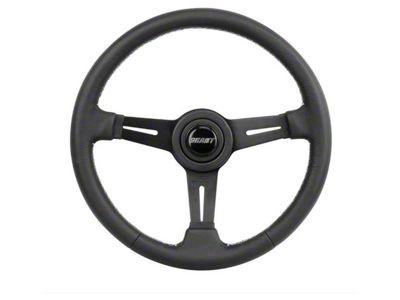 Grant Collectors Edition Steering Wheel, Black With Slotted Spokes, 13.75