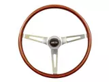 GT Performance GT3 Classic Steering Wheel; Wood and Polished (Universal; Some Adaptation May Be Required)