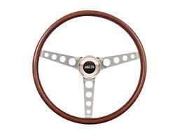 GT Performance GT3 Classic Steering Wheel; Wood and Polished (Universal; Some Adaptation May Be Required)