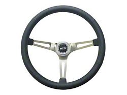 GT Performance GT3 Retro Slot Style Steering Wheel; Leather (Universal; Some Adaptation May Be Required)