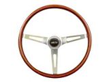 GT Performance GT3 Classic Steering Wheel; Wood and Polished (Universal; Some Adaptation May Be Required)