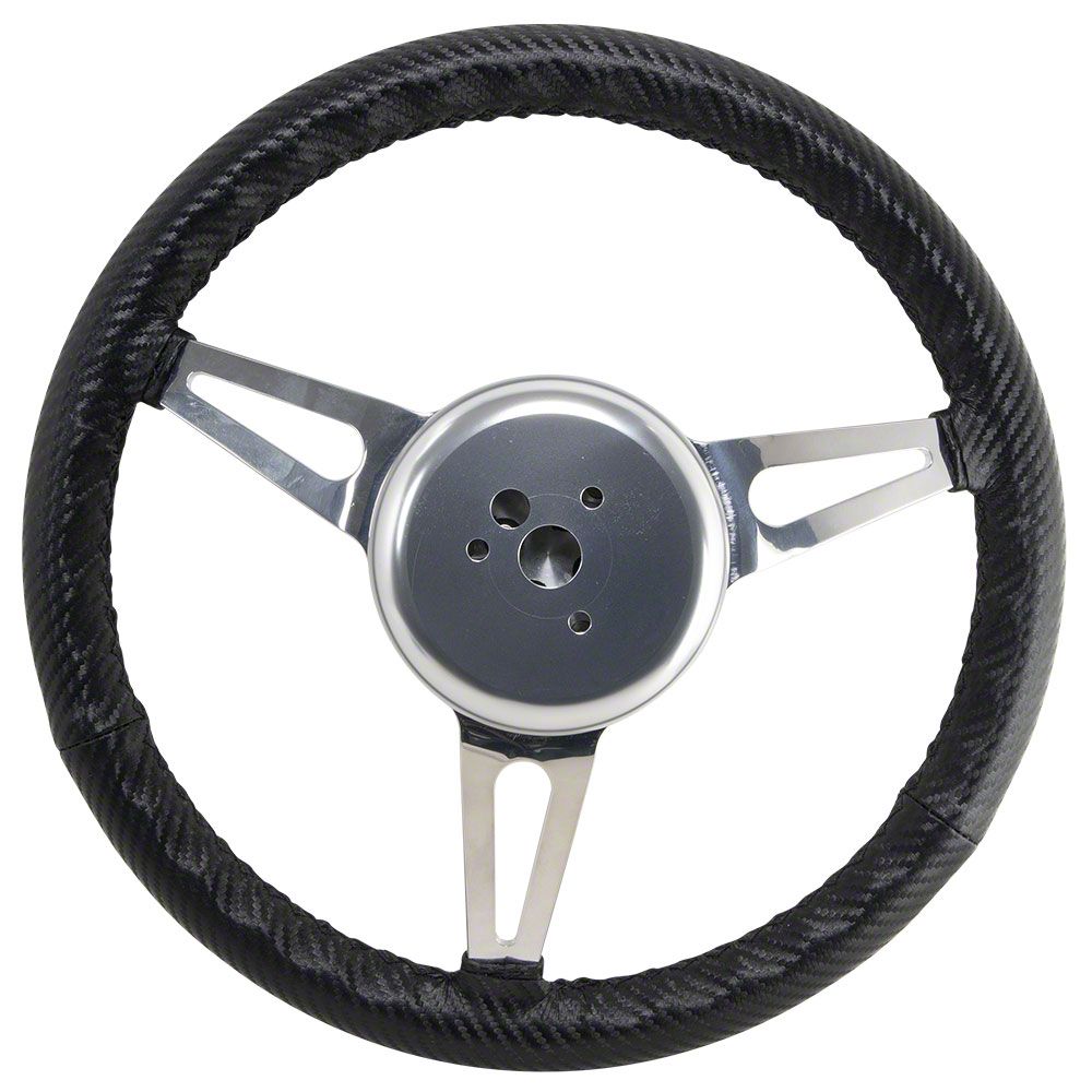GT Performance Retro D-Shaped Cobra Style Steering Wheel