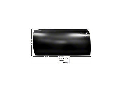 GTO 1966-1967 Door Skin Left