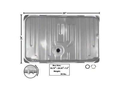 GTO 1968-1970 Gas Tank W/O Fill Neck