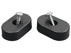 Seat Back Rubber Bumpers; Oval (66-72 GTO, LeMans, Tempest)