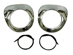 Headlight Bezels, Chrome, Pair, 1955-1957