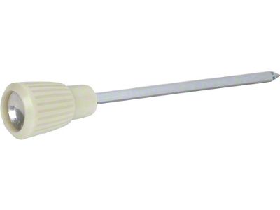 Headlight Switch Knob & Shaft - 3-11/16 Long - White - Early 1962