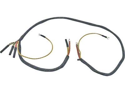Headlight Wiring Harness - Ignition Switch On Dash - Shell Horns - Mercury