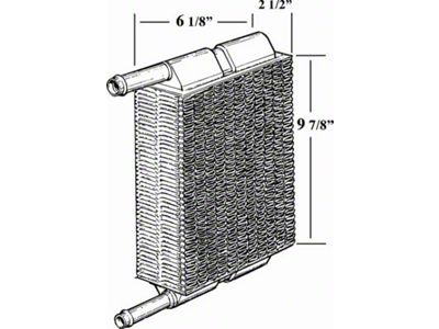 Heater Core - 5/8 Inlet & 3/4 Outlet - Ford & Mercury