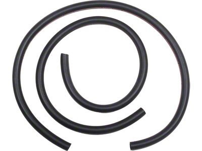Heater Hose Set - Exact Reproduction - 2 Pieces - Red Stripe - For Cars Without Air Conditioning - Before 2-1-1970 (Before February 1, 1970)
