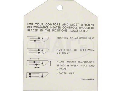 Heater Inst. Tag