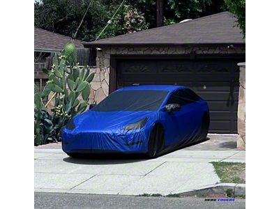 Hero Covers Silhouette Outdoor Car Cover; Blue (1970 Mustang Sportsroof)