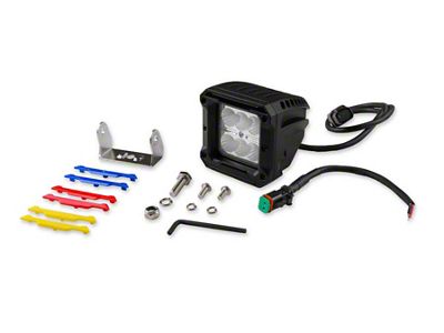 High Output Cube Lights - Beam Pattern 8 Degree Spot Light w/ Pigtail Harness & Mounting Hardware