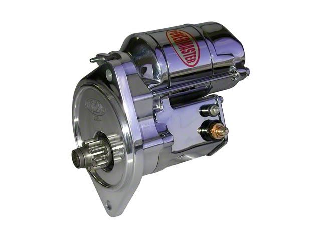 Powermaster High-Torque - 200 Ft. Lb. - Starter, XS Torque, Chrome, 63-71 Ford V8 Engines with 5-Speed Manual Transmission