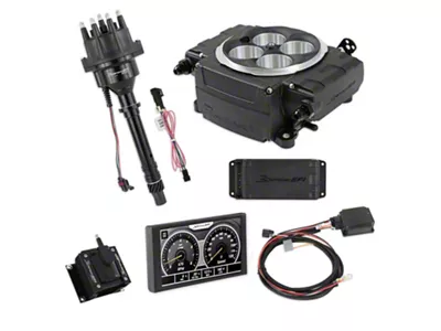 Holley Sniper 2 EFI Hyperspark Ignition System Bundle with 5-Inch Handheld Display for Small/Big Block Chevy; Black