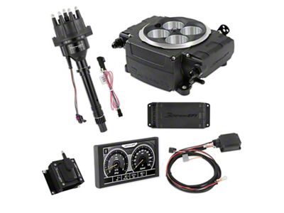 Holley Sniper 2 EFI Hyperspark Ignition System Bundle with 5-Inch Handheld Display for Small/Big Block Chevy; Black