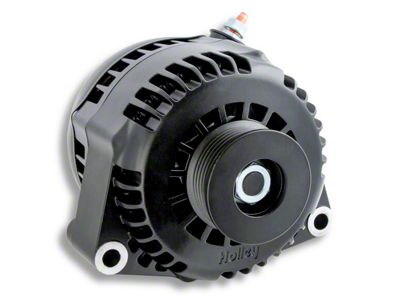 Holley Premium Alternator,Black, 150AMP, LS And LT Drives