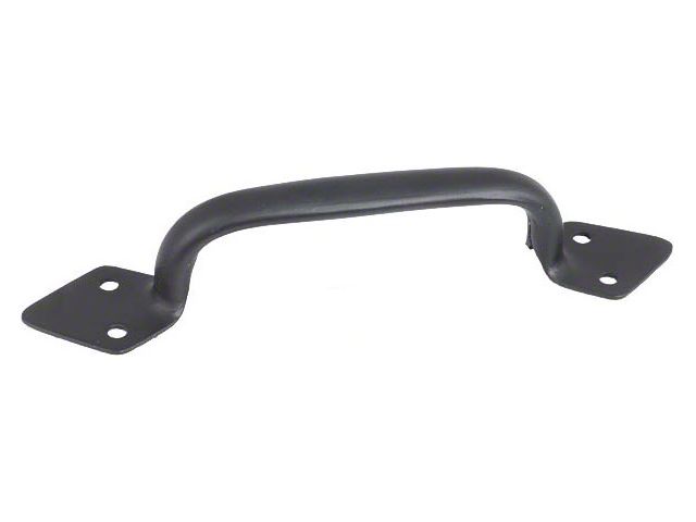 Hood Handles - Pressed Steel - Black - Ford Passenger