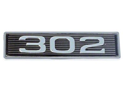 Hood Scoop Emblem / 302 / Plastic / Peel & Stick (302 engine)