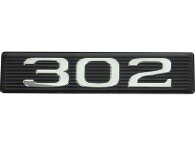 Hood Scoop Emblem Number Plate / 302 (302 engine)