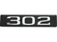 Hood Scoop Emblem Number Plate / 302 (302 engine)