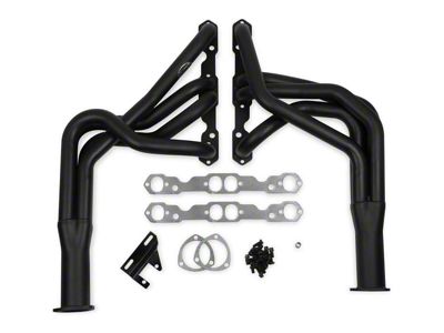 Hooker BlackHeart 1-3/4-Inch Super Competition Long Tube Headers; Black Painted (67-69 V8 Camaro)