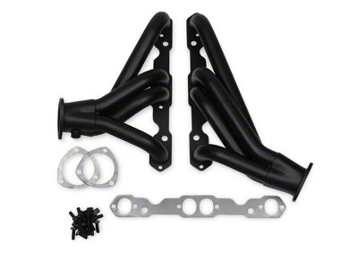 Hooker BlackHeart 1-5/8-Inch Shorty Headers; Stainless Black Painted (82-92 V8 Camaro)