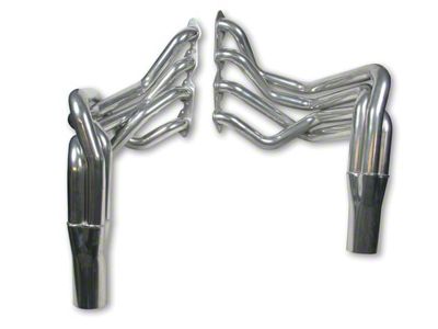 Hooker BlackHeart 2-1/8-Inch x 45-Inch Super Competition Long Tube Headers; Silver Ceramic (65-74 Big Block V8 Corvette C2 & C3)