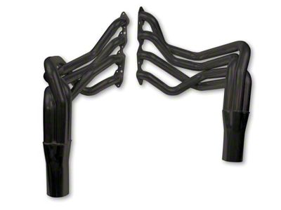 Hooker BlackHeart 2-1/8-Inch x 45-Inch Super Competition Long Tube Headers; Black Painted (65-74 Big Block V8 Corvette C2 & C3)